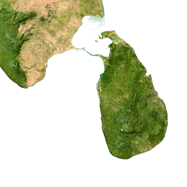Kartenöbersicht Indien/Sri Lanka